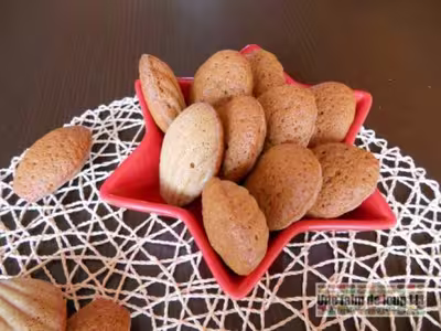 Madeleines moelleuses à la vergeoise