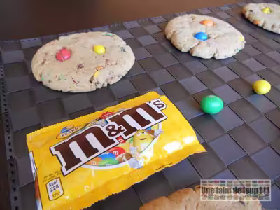 Cookies m&m's et beurre de cacahuète