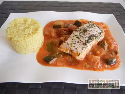 Papillote de saumon à la provençale
