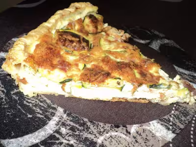 Quiche courgette, jambon et Boursin