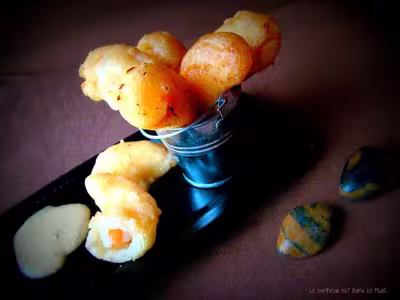 Beignets de crevettes sauce coco-curry