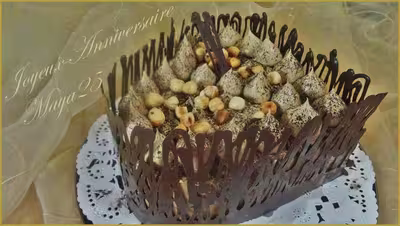 Gâteau cœur au chocolat