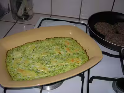 Recette WW : Flan de courgettes au camembert