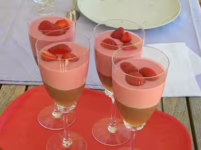 Recette WW : Mousse Choco/fraises