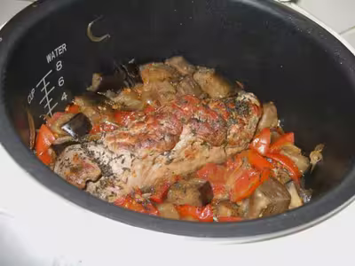 Filet mignon de porc aux aubergines (délicook)