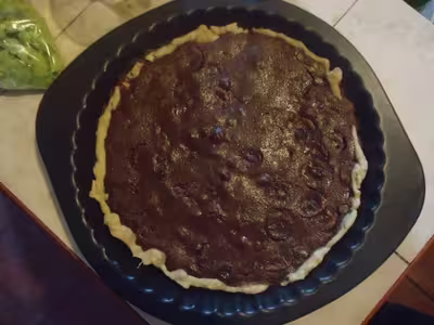 Tarte banane au chocolat aux noix de coco