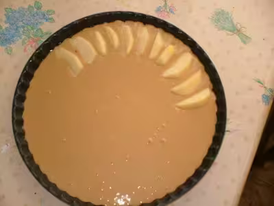 Gâteau flan aux pommes