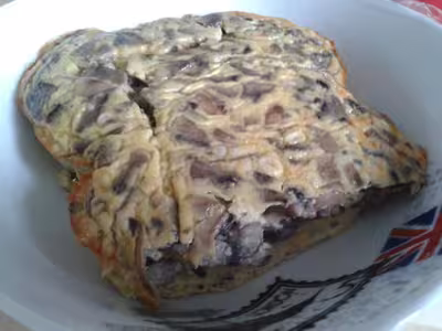 Clafoutis aux champignons frais