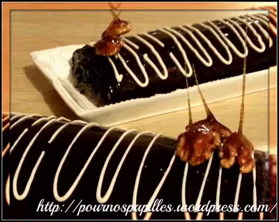 Bûche design ébène tout chocolat