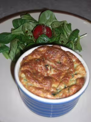 Soufflé aux épinards et carottes