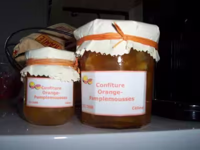 Confiture orange-pamplemousses