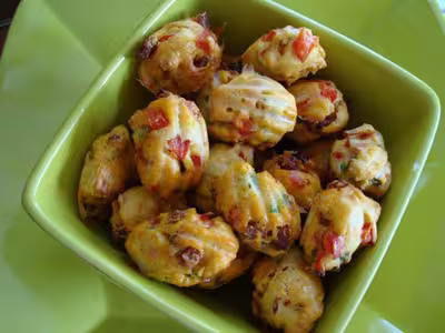 Thermomix: Madeleines au chorizo et poivrons par SEVERINE34