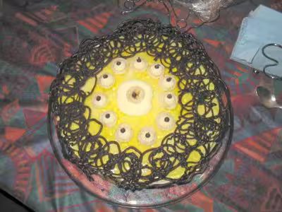 Délice exotique en couronne au chocolat