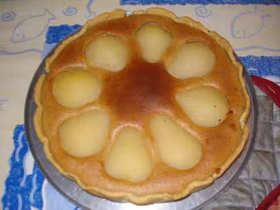Tarte aux poires et aux amandes