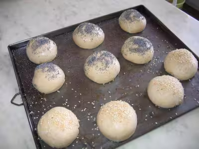 Petits pains rond au pavot ...