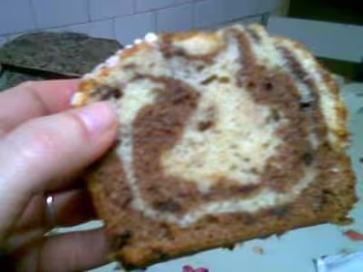 Plum-cake aux deux couleurs