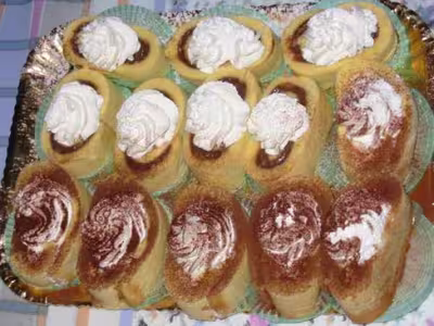 Roulé au pain de gênes à la crème au chocolat