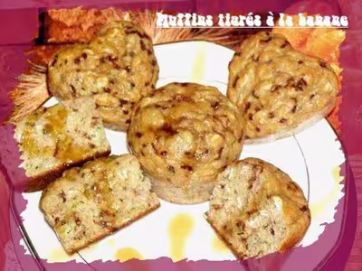 Muffins tigrés à la banane