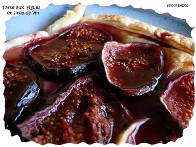 Tarte fine aux figues et sirop de vin par bebop